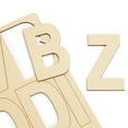 83 Piece Wooden Letters for Crafts, 4Inch Alphabet Cutouts for DIY