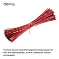 thumbnail image 3 of Uxcell Foil Twist Ties 12" Plastic Closure Tie for Tying Bread, Candy, Cookies, Gift Bags, Red 750 Pack, 3 of 5