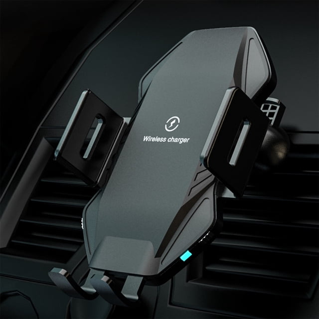 XWSHYW Cargador Inalámbrico Cargador Inalámbrico para Coche para Todos Los Teléfonos Inteligentes, Carga Rápida de 10 W, Cargador Inalámbrico para Coche con Sujecón Automático, Soporte para Teléfono