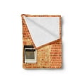 thumbnail image 2 of Industrial Soft Flannel Fleece Throw Blanket, Discarded Ruin with Old Windows and Wall Aged Construction in Suburbs Print, Cozy Plush for Indoor and Outdoor Use, 50" x 70", Multicolor, by Ambesonne, 2 of 5
