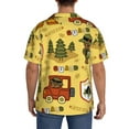 thumbnail image 5 of Fotbe Forest Guard print Short Sleeve Button Down Shirts for Men Casual Summer Beach Wrinkle Free Shirt-Medium, 5 of 7