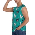 thumbnail image 3 of Balery Funny Chicken Camisetas sin mangas para hombre, absorbe la humedad y protege contra el mal olor.-Medium, 3 of 7