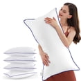 thumbnail image 1 of Juego de 4 almohadas SEMZSOM King Size de lujo, alternativa al plumón de hotel, 1 of 7