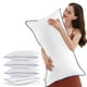thumbnail image 1 of Juego de 4 almohadas de cama SEMZSOM, tamaño queen, suaves y esponjosas, 1 of 7