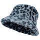 thumbnail image 1 of Grey Leopard Fisherman Hat Warm Hat for Wearing 1Pcs Autumn Winter Plush, 1 of 2