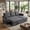 Dark Gray(Thick Sponge), variant on Convertible Sleeper Sofa Bed, 76.5" L Shaped Sectional Couch With Pull Out Bed Reversible Storage Chaise Compact Linen Sofa Small Space Apartment Living Room,Charcoal Black