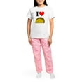 thumbnail image 4 of CafePress - I Heart Taco Women's Light Pajamas - Women's Short Sleeve Print T-Shirt and Pants Light Cotton Pajama Set, 4 of 7