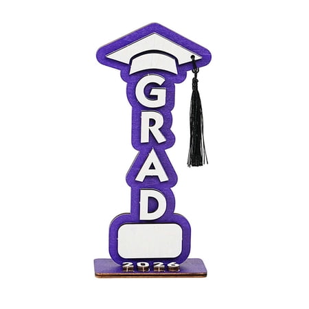 Alaparte 2026 Graduation Season Wooden Tabletop Holiday Decorative Ornament Graduation Season Gift White Alaparte 2026 Graduation Season Wooden Tabletop Holiday Decorative Ornament Graduation Season Gift White