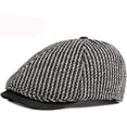 thumbnail image 5 of CoCopeaunts Berets Autumn Winter Hat Men Women 6 Panels Ivy Octagonal Newsboy Cap Artist Painter Hat Retro Knitted Hat, 5 of 7