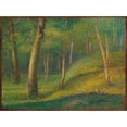 thumbnail image 2 of Hippolyte Petitjean 14x11 Gold Ornate Wood Frame and Double Matted Museum Art Print Titled - Undergrowth (1890), 2 of 4