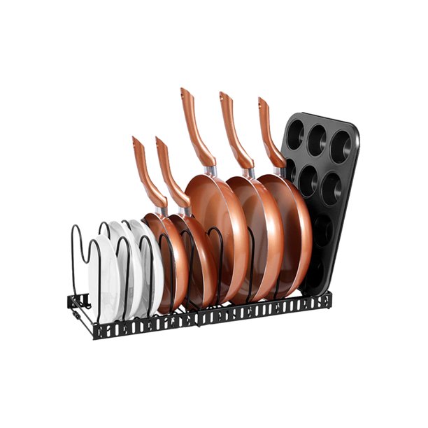 Pans Organizer Rack, Ushape Multifunctional Telescopic Pot Holder Lid