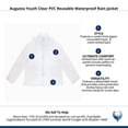 thumbnail image 5 of Augusta Youth Clear PVC Reusable Waterproof Rain Jacket, 5 of 5