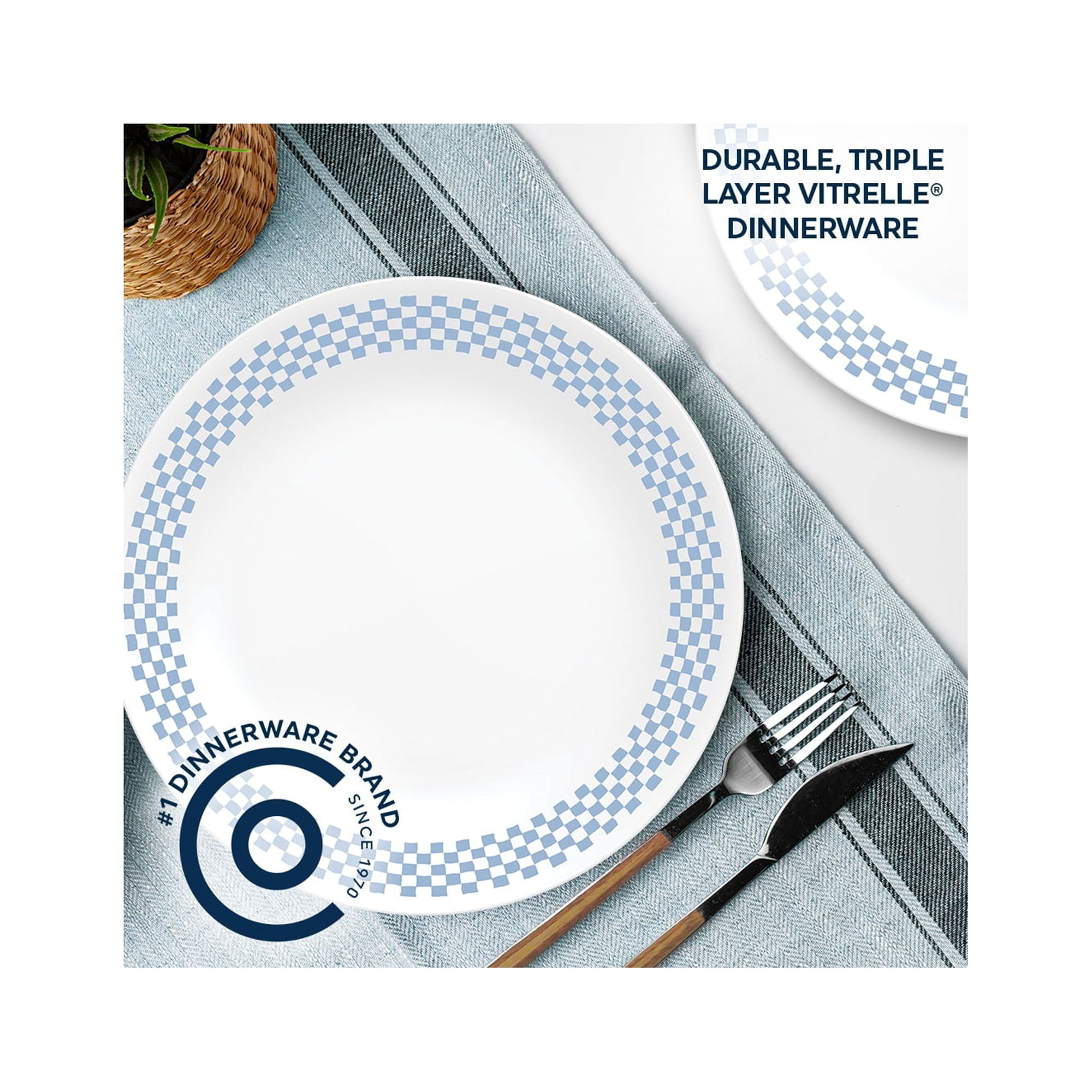 (2 pack) Corelle Amelia 10.25" Dinner Plate