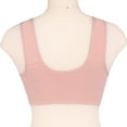 thumbnail image 4 of Sngxgn Women's Seamless Lift Bralette, Wireless Long-Line Convertible Bralette(Pink,36), 4 of 5