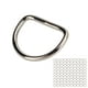 thumbnail image 5 of Anillos en D de metal, 100 piezas Anillos en D de metal Collar para perro Anillos en D Anillos en D Meticulosamente diseñados, 5 of 8