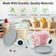 thumbnail image 2 of Saburrnity 2 pack Pint Containers Replacement for Ninja Swirl Ice Cream & Soft Serve Makers, 16oz Creami Swirl Pints and Lids Compatible with NC700 NC701 Series, BPA-Free & Dishwasher Safe, 2 of 7
