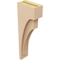 thumbnail image 5 of 4"W x 8"D x 24"H Thin Rivera Rough Cedar Woodgrain TimberThane Corbel, Primed Tan, 5 of 6