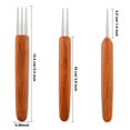 thumbnail image 4 of Yinanstore Lot de 3 Crochets Triples pour Tresses Outils de Maintenance - Multicolore, 0.75mm, 4 of 8