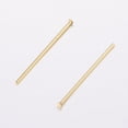 thumbnail image 2 of 20pcs Brass Flat Head Pins Long-Lasting Plated Real 18K golden Plated Cadmium Free & Nickel Free & Lead Free 25.5x0.6mm Head: 2mm, 2 of 2