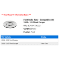 thumbnail image 2 of Front Brake Rotor - Compatible with 2005 - 2012 Ford Escape 2006 2007 2008 2009 2010 2011, 2 of 2