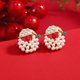 thumbnail image 3 of New Trendy Rhinestone Imitation Pearl Snowflake Bell Elk Christmas Hat Stud Earrings For Women Christmas Jewelry Accessories, 3 of 5