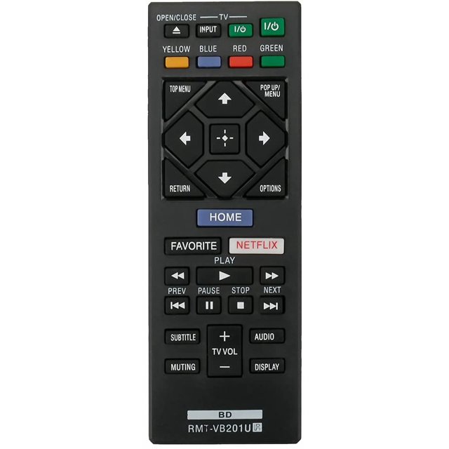 RMT-VB201U Replacement Remote Control fit for Sony Blu-ray Disc Player BDPS3700 BDPBX370 BDPS1700 BDP-S3700 BDP-BX370