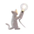 thumbnail image 1 of Farmhouse Cottage Lámpara de de pared Lámpara decorativa para dormitorio Sala de estar Escritorio de lectura Luz de noche Gato Apliques de baño Blanco 100x60x140mm Sunnimix Lámpara de pared con forma de gato, 1 of 8