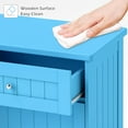 thumbnail image 6 of Tilt Out Trash Cabinet 10 Gallon Wooden Free Standing Laundry Sorter Cabinet,Recycling Cabinet with Hideaway Drawer,Tilt Out Trash Cabinet Can Bin Kitchen (Double Light Blue, Double Door), 6 of 14