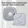 thumbnail image 6 of 2 PCS KZKR Spin Mop Head Square Cleaning Mop Head Replacement Easy Wring Microfibers Mop Refill, 6 of 9