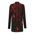 thumbnail image 4 of WXLWZYWL Womens Halloween Costumes 2024, Cute Pumpkin Ghost Bat Cat Spider Printed Long Sleeve Cardigan Sweaters for Women Lightweight, 4 of 5