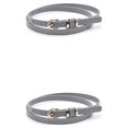 thumbnail image 2 of Ruiboury Comfortable To Wear And Good Gift Choice Luxury Women Belt Various Color Gray 2Set, 2 of 6