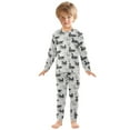 thumbnail image 3 of joogoo Retro Ducks Swim 2 Piece Long Sleeve Tee and Pants Cotton Pajama Set 6Y, 3 of 7