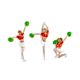 thumbnail image 5 of 3 piezas 1/64 figuras modelo People Tiny Cheerleaders Resina Propiedades Propiedades Colecciones Creative Mini Dolls Modelo Figuras femeninas, 5 of 9