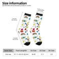 thumbnail image 2 of Balery Summer Calcetas Largas con Estampado para Hombre y Mujer – Suaves y Transpirables, Talla Única (US 5-11), 2 of 6