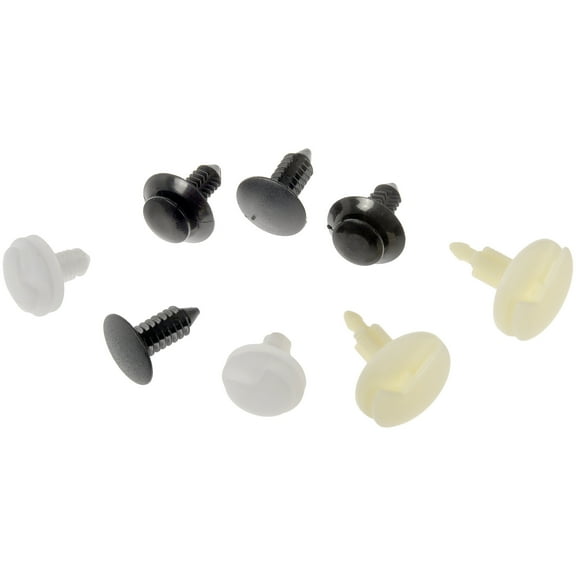 Dorman 963-026D Assorted Panel Retainers Cream; Black (Pack of 8)
