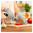 thumbnail image 4 of Cut Resistant Gloves Hunting Gloves Ambidextrous Food Grade Cycling Protection Level 5 Protection Size Safety Work Glove, 4 of 6