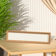 thumbnail image 4 of Wooden Painting Frame, Wood Art Frame, Wall Mount Or Tabletop Rectangular Picture Frame Panoramic Frame For Dining Room, Walnut Color, 14cmx42cm,Wood Color,10.5cmx32cm, 4 of 7
