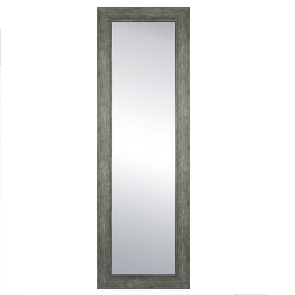 Hometrends Farmhouse Door Mirror, 16.74x52.74 in, Grey