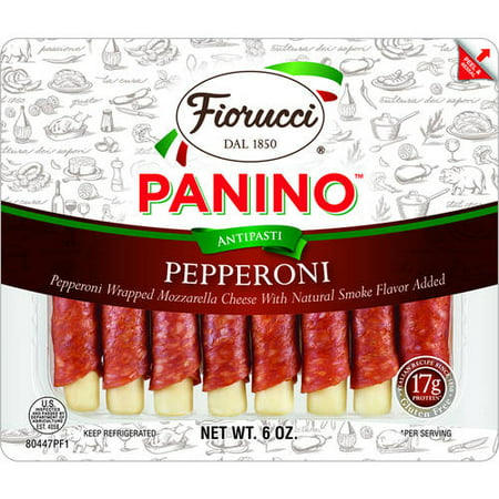 Fiorucci Panino Pepperoni Wrapped Mozzarella Cheese, 6 oz - Walmart.com