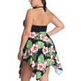 thumbnail image 3 of Yuarrent Traje de baño artesanal exquisito con estilo clásico para mujer, traje de baño, ropa de playa, traje de baño Traje de baño cártamo, 1 6XL, 3 of 6