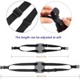 thumbnail image 3 of Paquete de 2 correas de equipaje, altamente elásticas ajustables con hebillas, cinturón de equipaje de viaje resistente, elástico fácil de transportar, bolsa con hebillas (negro), 3 of 5