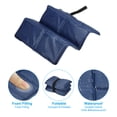 thumbnail image 4 of Uxcell 15.7"x11.6"x0.4" Foam Waterproof Foldable Hiking Seat Pads Cushion with Storage Bag, Navy Blue 2 Pack, 4 of 6