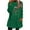 Green, variant on Lovskoo Women's Fuzzy Fleece Pullover Tops Round Neck Long Sleeve Pocket Printed Winter Thick Warm Plush Top White