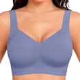 thumbnail image 4 of Censtreet Womens Wireless Jelly Bra Supportive Seamless Bras Full Coverage Push Up Comfortable No Underwire Tshirt Bras, 4 of 5