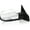 Chrome Right, variant on Spec-D Tuning Chrome Power Heated + LED Signal + Blind Spot Monitor BSM Right Passenger Side Mirror Compatible with 2019-2024 Ram 1500