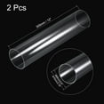 thumbnail image 2 of Uxcell Acrylic Pipe Rigid Round Tube for Lighting Models Plumbing Crafts 66mm x 70mm, 2 of 6