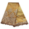 thumbnail image 4 of New Arrivals  5 Yards African Sequins Lace Fabric Nigerian Styles George Lace Fabric Embroidery Wedding Dress For Women, 4 of 5