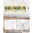 thumbnail image 7 of Fluorescent Light Covers for Ceiling Lights 4 Pack,Summer Yellow Love Heart Magnetic Ceiling Light Covers 2x4 Feet for Classroom Office School,Eucalyptus Leaves Bee Overhead Drop Ceiling Light Shade, 7 of 7