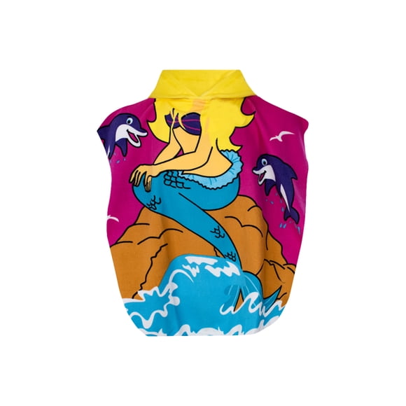 TOALLA TIPO PONCHO PARA NIÑA DIBUJO DE SIRENA SUGAR GIRLS 133381