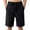 Black&090305R, variant on Fabrcox M-5XL Linen Men Shorts Summer Mens Beach Shorts Drawstring Big and Tall Sports Hiking Mens Gym Shorts with Pockets